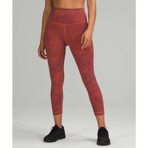 Lululemon Wunder Train High-Rise Crop 23" In Crackle Glaze Vintage Size 6